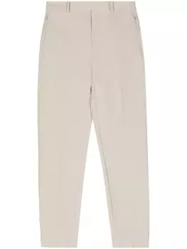 Зауженные брюки с завышенной талией Theory, бежевый