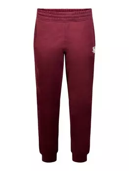 Зауженные брюки SikSilk, бордовый