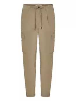 Зауженные брюки со складками 40 WEFT, нейтральный