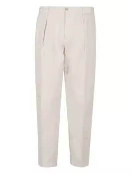 Зауженные брюки со складками Briglia 1949, белый
