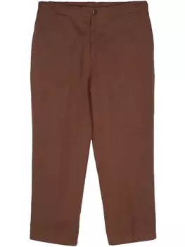 Зауженные брюки со складками Costumein, коричневый