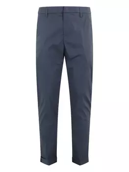 Зауженные брюки со складками DONDUP, синий