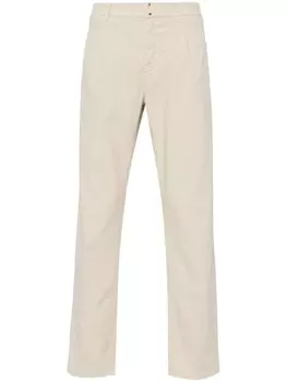 Зауженные брюки со складками Incotex, бежевый