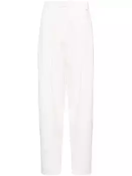 Зауженные брюки со складками Magda Butrym, нейтральный