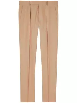 Зауженные брюки со складками Paul Smith, нейтральный цвет