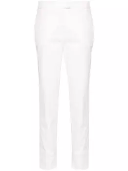 Зауженные брюки со складками Peserico, белый