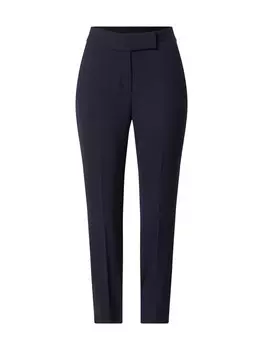 Зауженные брюки со складками S.Oliver Sue, ночной синий