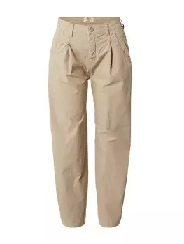 Зауженные брюки со складками спереди Gang SILVIA, бежевый