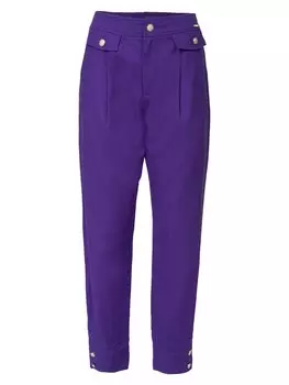 Зауженные брюки со складками спереди Influencer, цвет violet