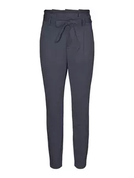 Зауженные брюки со складками спереди Vero Moda LUCCA, темно-синий