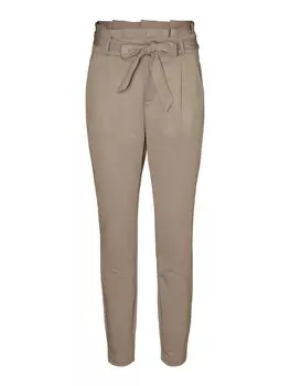 Зауженные брюки со складками спереди Vero Moda LUCCA, темно-бежевый