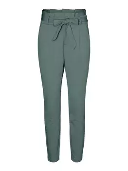Зауженные брюки со складками спереди Vero Moda LUCCA, зеленый