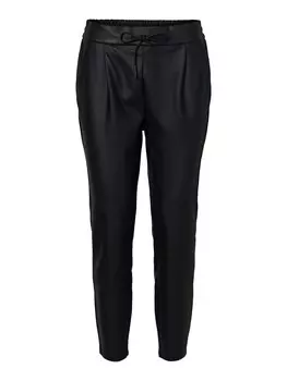 Зауженные брюки со складками спереди Vero Moda Eva, черный