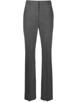 Зауженные брюки со складками SPORTMAX, серый