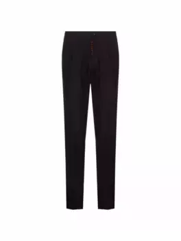 Зауженные брюки со стрелками Marco Pescarolo, тёмно-синий