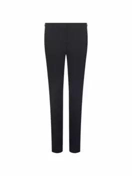 Зауженные брюки со стрелками TOTEME, черный