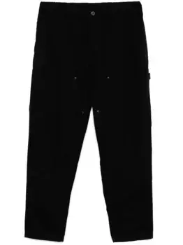 Зауженные брюки со вставками Yohji Yamamoto, черный