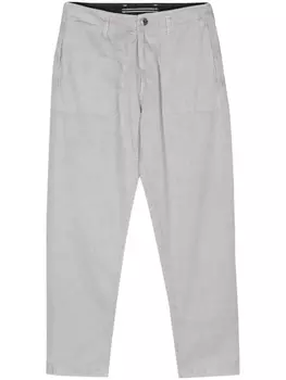 Зауженные брюки средней посадки Stone Island, серый