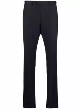 Зауженные брюки строгого кроя EMPORIO ARMANI, синий