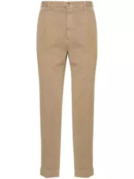 Зауженные брюки строгого кроя Incotex, нейтральный