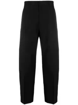 Зауженные брюки строгого кроя JIL SANDER, черный