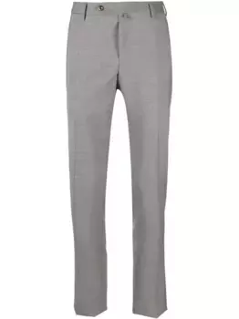 Зауженные брюки строгого кроя PT Torino, серый