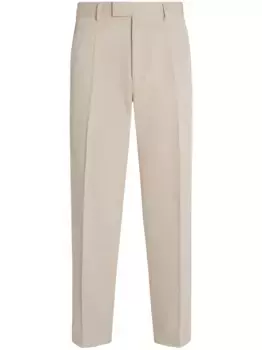 Зауженные брюки строгого кроя Zegna, нейтральный