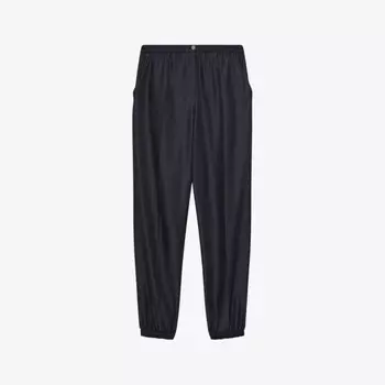 Зауженные брюки Taio средней посадки из смесового шелка Joseph, синий