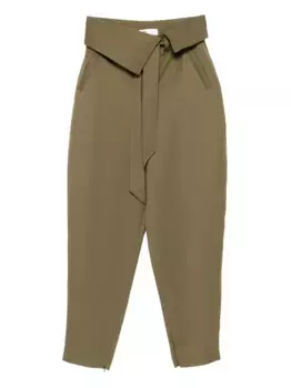 Зауженные брюки The Attico, зеленый