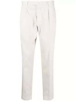 Зауженные брюки узкого кроя Dell'oglio, нейтральный цвет