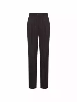 Зауженные брюки в полоску Dolce&Gabbana, черный