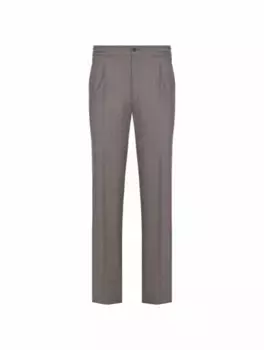 Зауженные брюки в полоску Sartorio, коричневый