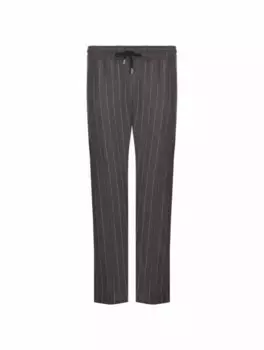 Зауженные брюки в полоску Sartorio, серый