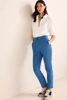 Зауженные брюки в практичном стиле Next, синий