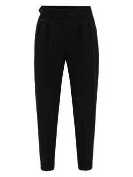 Зауженные брюки в складку спереди Antioch Diedrich, черный