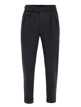 Зауженные брюки в складку спереди Antioch Diedrich, темно-синий