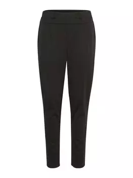 Зауженные брюки в складку спереди Kaffe Jenny, черный