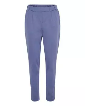 Зауженные брюки в складку спереди Kaffe Jenny, синий