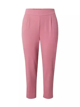 Зауженные брюки в складку спереди ONLY Carmakoma, розовый
