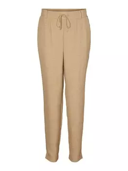 Зауженные брюки в складку спереди VERO MODA VMMeloney, темно-бежевый