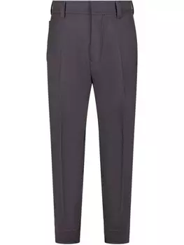 Зауженные брюки Zegna строгого кроя, серый