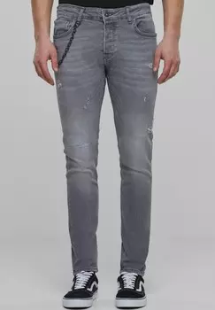 Зауженные джинсы 2Y Studios, серый
