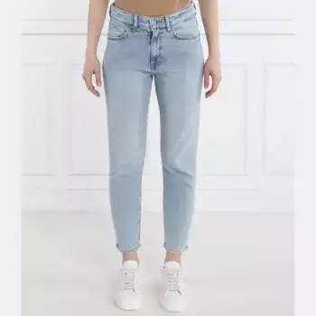 Зауженные джинсы Boss, синий