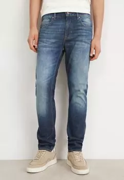 Зауженные джинсы BOSS, темно-синий