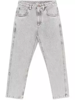 Зауженные джинсы Brunello Cucinelli, серый