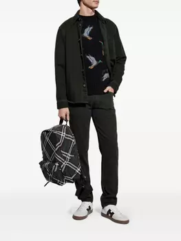 Зауженные джинсы Burberry, зеленый