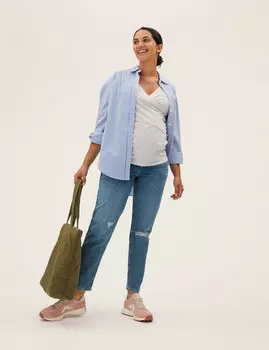Зауженные джинсы для беременных и мам Marks & Spencer