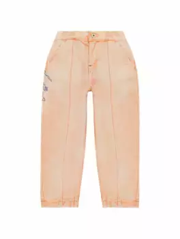 Зауженные джинсы EKD Burberry, бежевый