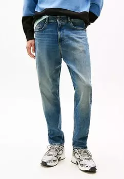 Зауженные джинсы ISAAC Tommy Jeans, темно-синий