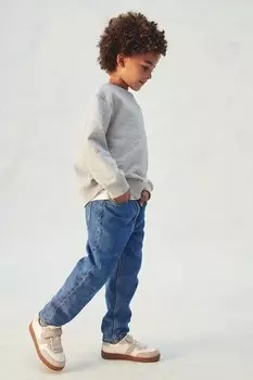 Зауженные джинсы из смеси хлопка H&M, синий